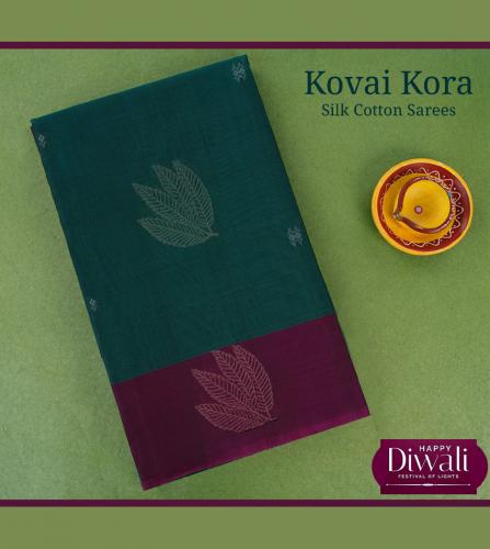 COIMBATORE KORA COTTON SAREE 620 MTS